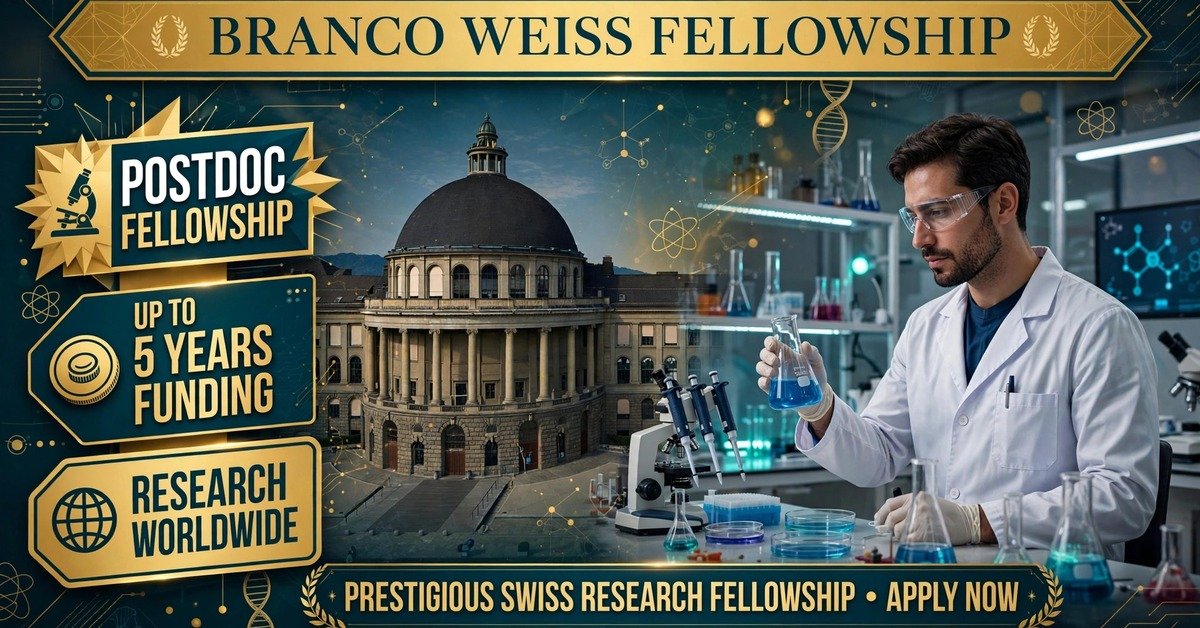 Branco Weiss Fellowship at ETH Zurich, Switzerland