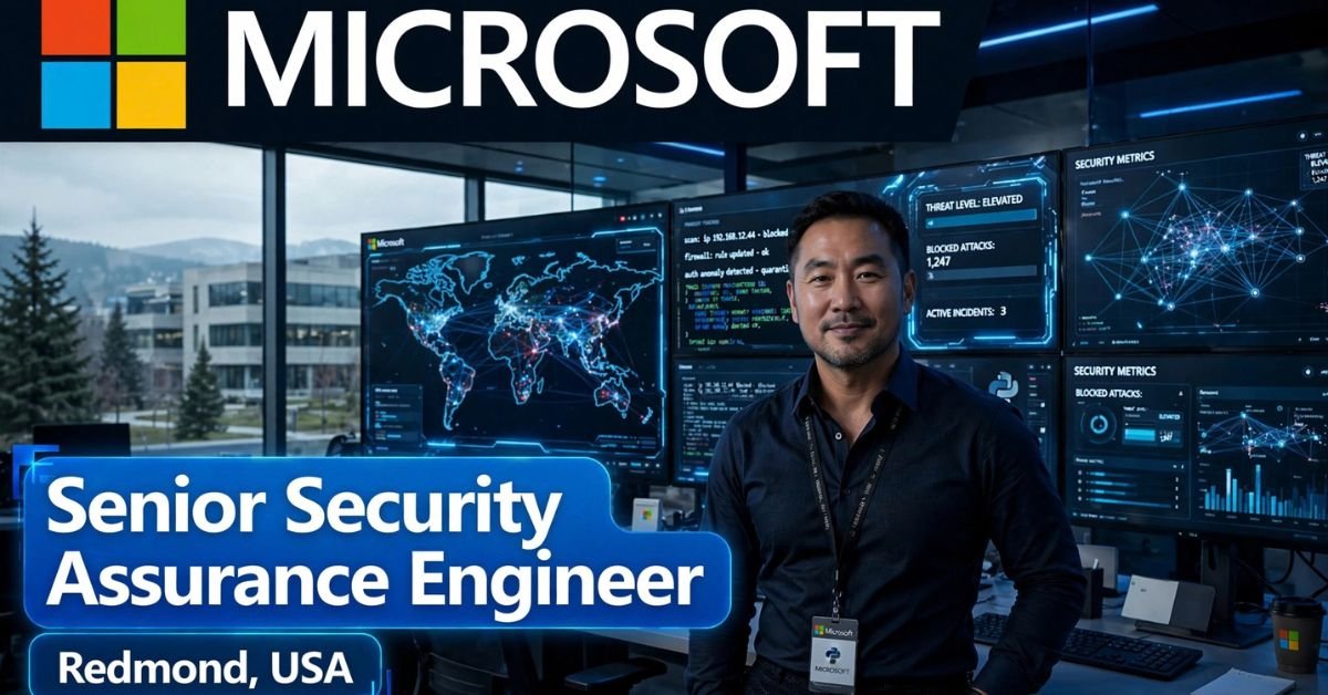 Senior Security Assurance Engineer job at Microsoft in Redmond, USA – Marketing Security Risk and Compliance