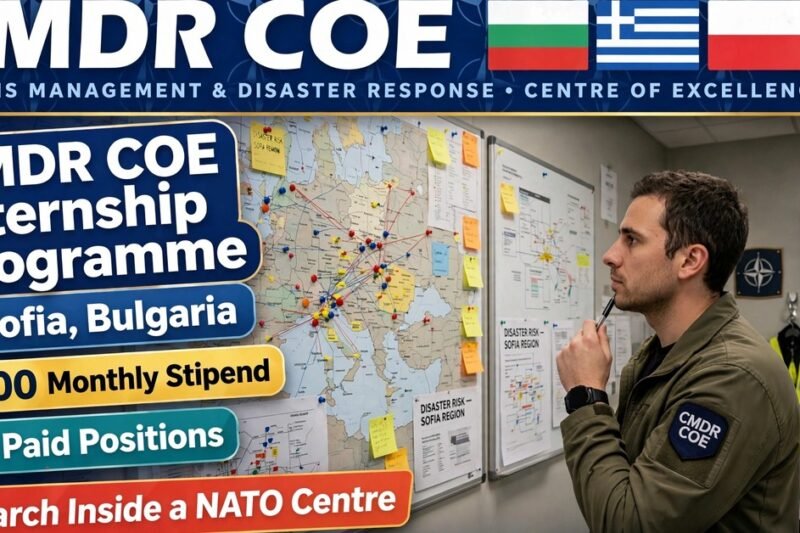 CMDR COE Internship Programme Spring 2027 in Bulgaria