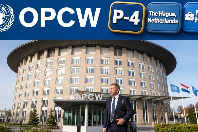 OPCW Is Hiring a Senior Chemical Demilitarisation Officer (P-4) in The Hague