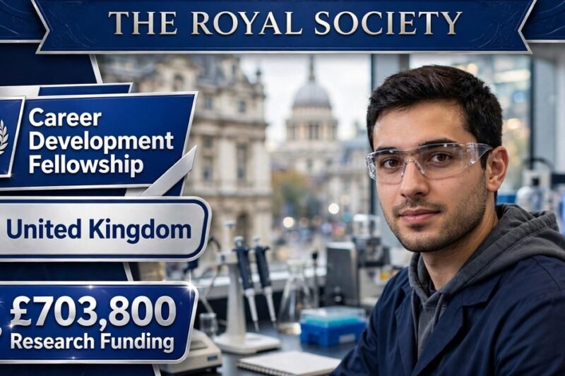 Royal Society Career Development Fellowship UK — £703,800 Postdoctoral Grant